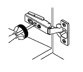 With standard mounting plate